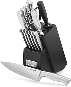 Cuisinart 15-Piece Stainless Steel Hollow Handle Block Set, C77SS-15PK Hollow Handle C77SS-15PK