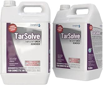 Tarsolve Bitumen Cleaner & Tar Remover – Heavy-Duty Asphalt, Tar & Glue Remover – Effective for Concrete, Stone, Metal & Equipment – Fast-Acting, Safe, Industrial-Grade Solution 2 x 5 Litres