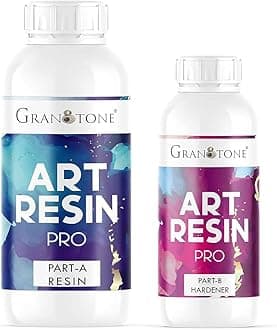 Crystal Clear 2:1 Epoxy UV Resin and Hardener 150 Grams Liquid Art Kit Long Lasting Smooth Finish Non Toxic Easy to Use with Self Leveling Suitable for Jewellery and Keychain Making