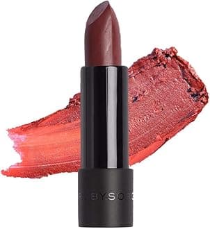 Semi-Matte Lipstick for Women All Indian Tones- Highly Pigmented, Moisturizing, Non Drying, Lightweight and Long Lasting- Lip Makeup, Synthetic Chemical Free- Raisin, 3.7g