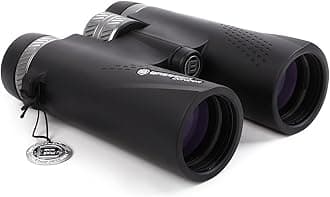 BRESSER 10x42 Binoculars for Adults High Powered with HD Optical System, FMC Green Film BAK4 Prism, Non-Slip Grip, Waterproof, Fogproof, Shockproof for for Hunting Bird Watching Travel Football Games