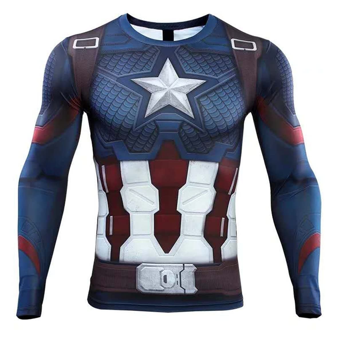 Men's 3D Captain High Elastic Compression T-Shirt