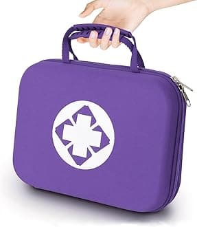 299PCS First Aid Kit Portable Purple Camping Essentials Multiple Purpose Survival Kits Plus Case Emergency Set Outdoor Backpacking Gear Suitable for Hiking School Car Home YIDERBO