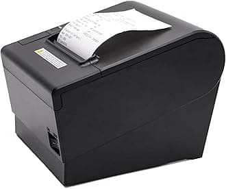 SHREYANS 80mm Thermal Receipt Printer with Auto Cutter,Compatible with ESC/POS/Star Print Commands (USB)