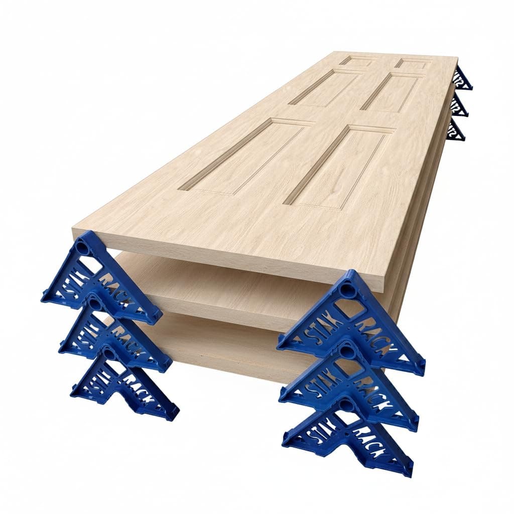 Stak Rack | 6 in 1 Painter's Accessory Tool | Stacking Design | Paint Interior or Exterior Doors, Trim & Kitchen Cabinet Doors| for Contractors & Homeowners (12)