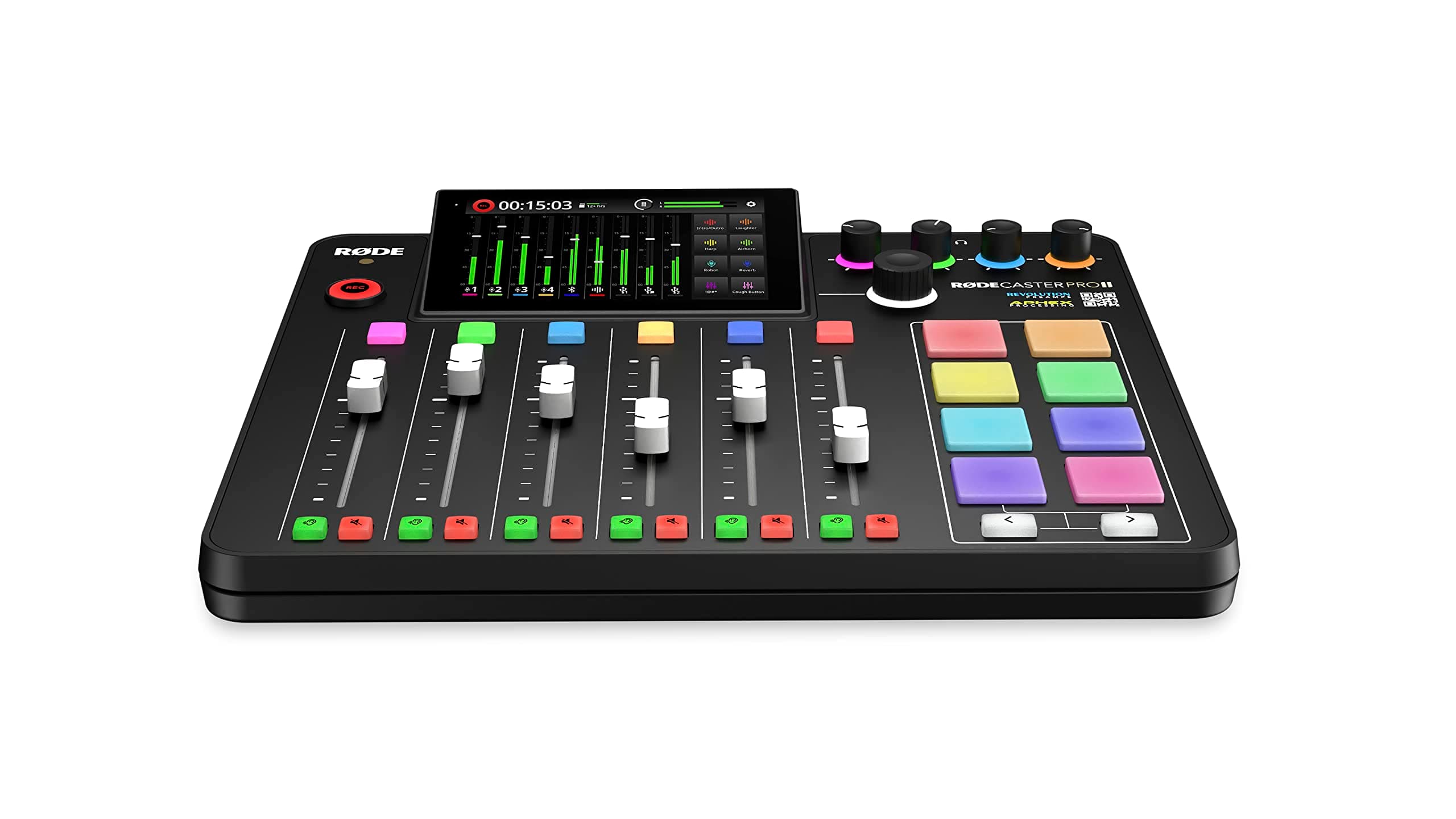 Caster Pro Ii Podcast Production Console Bluetooth, USB, Black