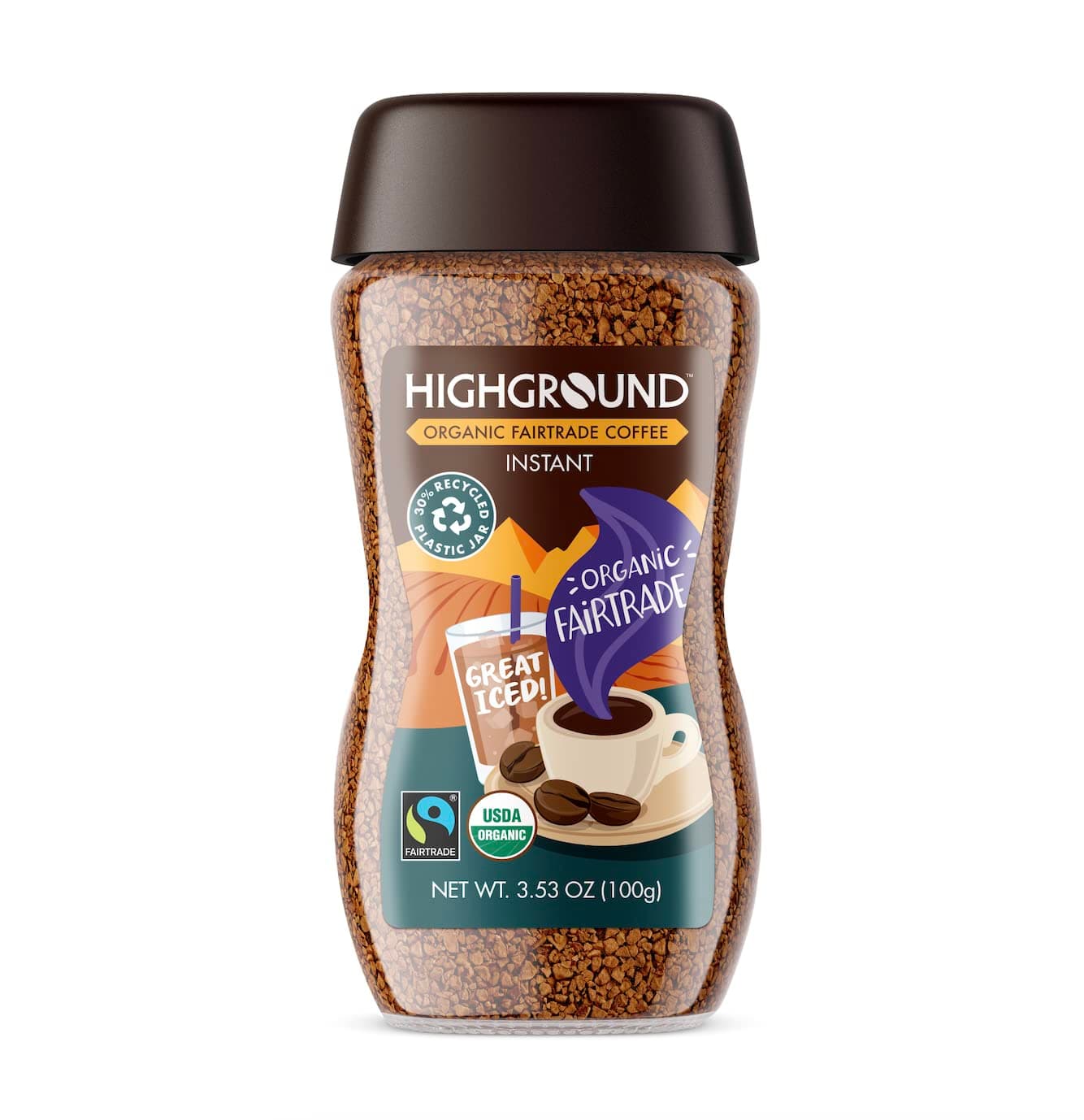 Organic Instant Regular Coffee, 3.53 Oz