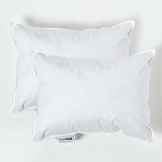 HOMESCAPES 2 Pack Luxury Duck Feather Cushion Inserts 30cm x 40cm (12 x 16”) Perfect Bounce Back and Down-Proof Cover Generously Filled Inner Pads Filler, Hypoallergenic RDS Certified Machine Washable