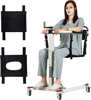 Patient Lift Transfer Chair - Portable Wheelchair to Car Transfer Device, Home Nursing Lift Transfer Chair for Elderly and Disabled from Bed to Wheelchair (Manual Button)