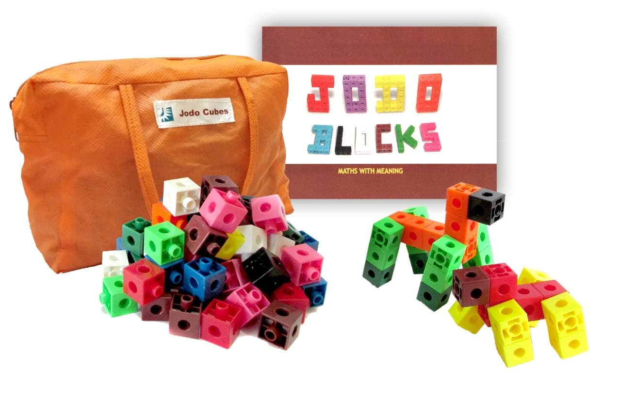 jodo cubes (50 pcs) - snap-on cubes which can be connected on all the six sides.- Multi color