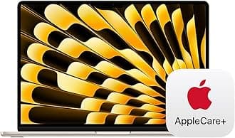 - Apple 2025 MacBook Air 15-inch Laptop with M4 chip: Built for Apple Intelligence, 15.3-inch Liquid Retina Display, 24GB Unified Memory, 512GB SSD Storage, Touch ID; Starlight with AppleCare+ (3 Years)