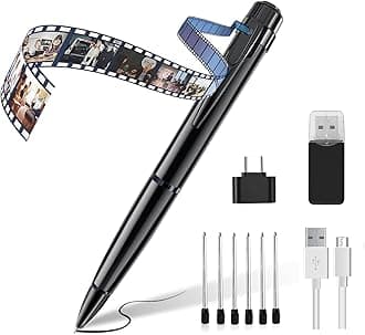 Mini Camera Pen,HD 1080P Audio Camera and Video Recorder Photo Shoot with OTG for Home Indoor Business Meeting