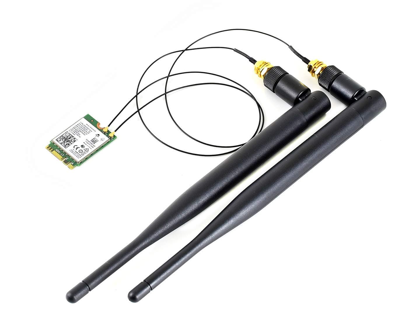 Waveshare Wireless-AC8265 Dual Mode AC8265 Wireless NIC Module for Jetson Nano Developer Kit M.2 NGFF Support 2.4GHz / 5GHz 300Mbps / 867Mbps Dual Band WiFi and Bluetooth 4.2