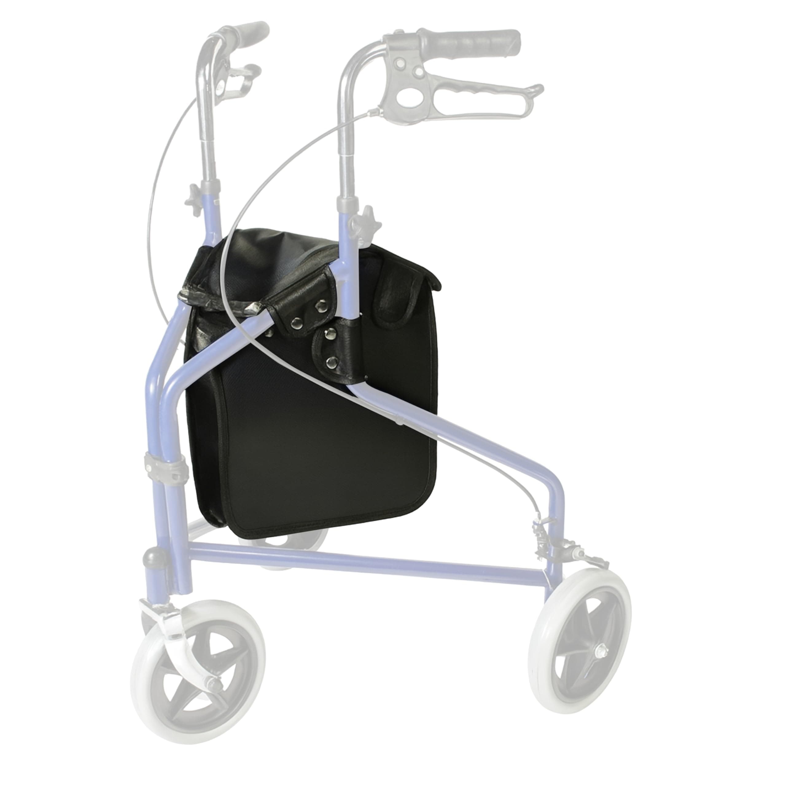 Days Tri Wheel Walker Bag for Taking Personal Items on The Go, Durable Vinyl Bag, Walker Accessory for Elderly, Handicapped, and Disabled Individuals, Mobility Aid Accessory Bag