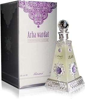 Arba Wardat Arabian Perfume Oils For Women & Men, 30ml (1.0 Oz) – Long Lasting Concentrated Perfume Oil, Luxurious Unisex Scented Oil For All-day Freshness And Elegance In A Premium Bottle