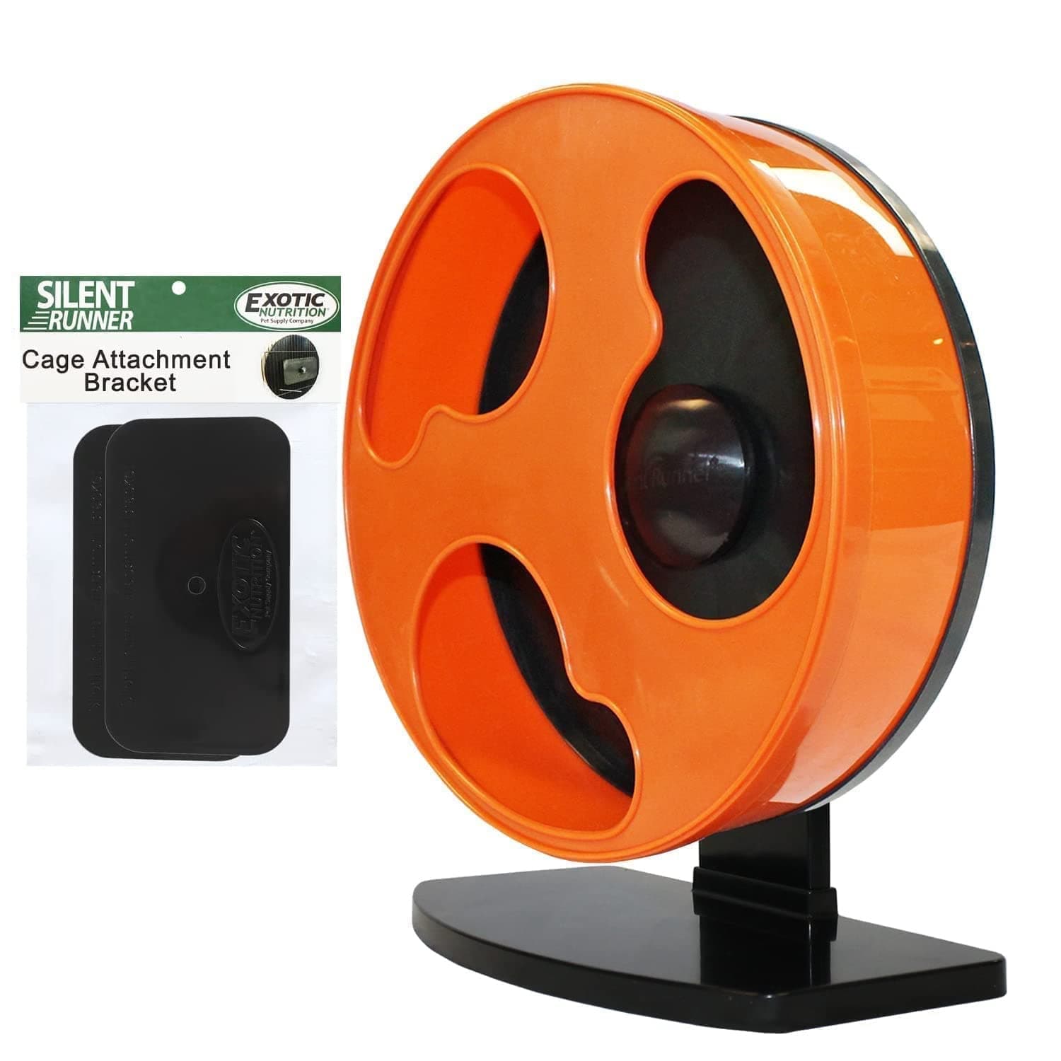 Silent Runner 12" Regular | Wheel + Cage Attachment | Sugar Gliders, Hamsters, Rats