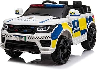Police Ride on Car 4x4 Off Roader Style 12v Electric/Battery With Remote Control Epic Play White