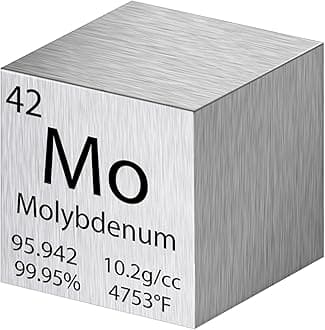 Cube Density Cubes High Density Element for Element Collections Lab Experiment Material Heavy Small Objects Experience(1 Inch,Molybdenum)