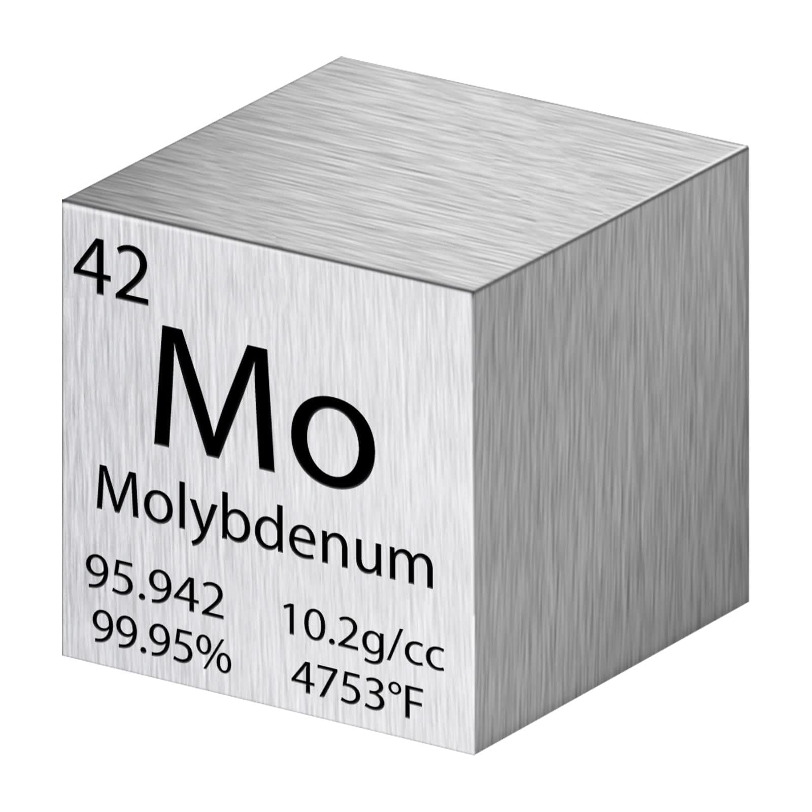 Cube Density Cubes High Density Element for Element Collections Lab Experiment Material Heavy Small Objects Experience(1 Inch,Molybdenum)