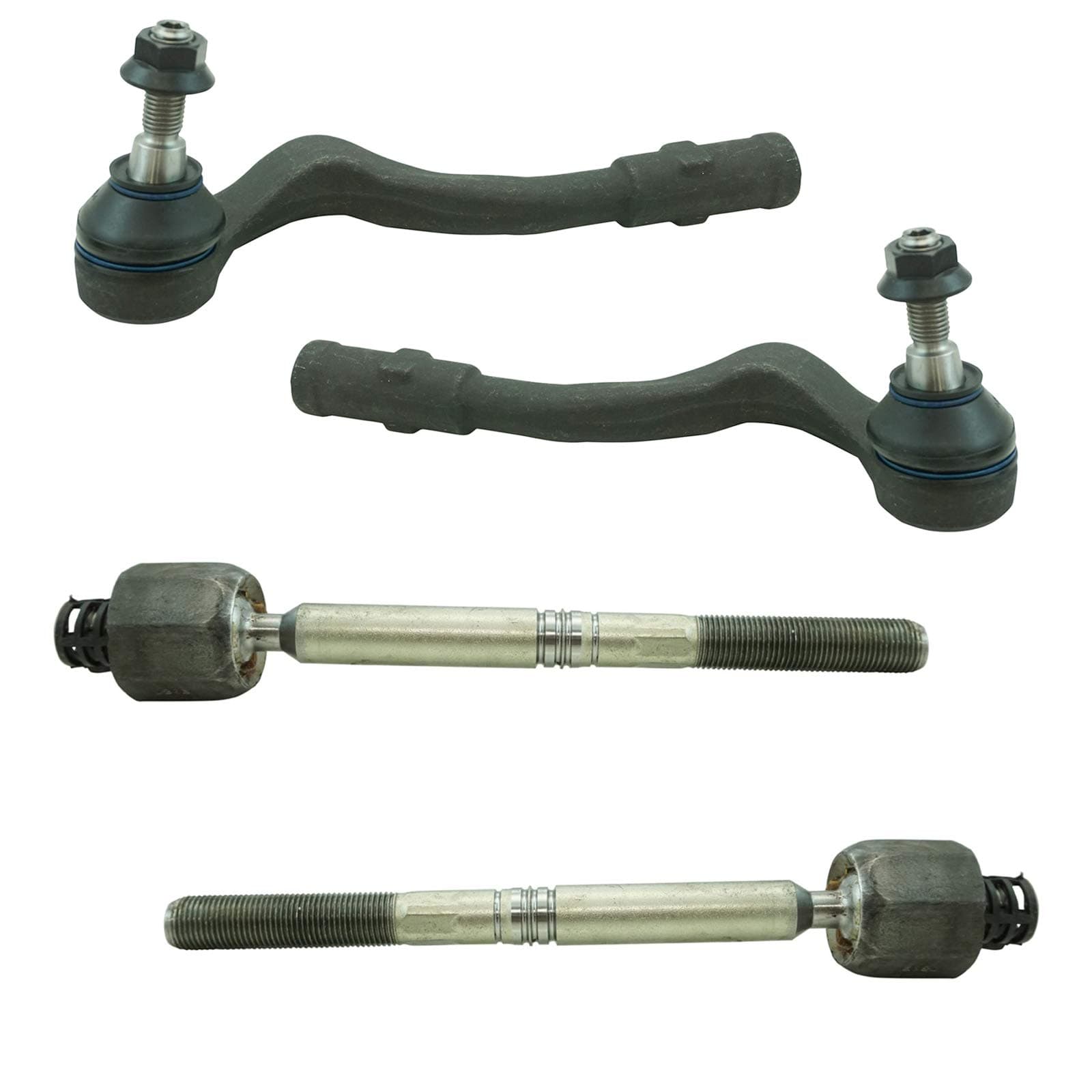 TRQ Front Inner and Outer Tie Rod Set Compatible with 2009-2016 Audi A4 A4 Quattro 2010-2014 A5 2008-2017 A5 Quattro 2013-2016 allroad 2009-2012 Q5 2013-2015 RS5 S4 S5