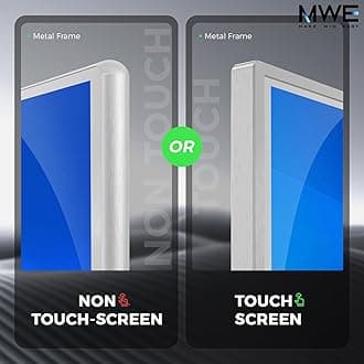 JIYANG 43 Inch Digital Signage Display, Indoor Floor Standing Advertising Display Kiosk Android System,Commercial LCD Totem Support HDMI-in,Store Displays Screens and Lifetime CMS System(White)