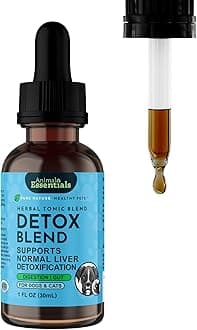 Animal Essentials Detox Blend - Liver Support for Dogs & Cats, Liver Supplement, Herbal Formula, Organic Human Grade Herbs, Vet Recommended - 1 Fl Oz