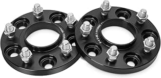 dynofit 15mm 5x4.5 Wheel Spacers for 300ZX 350Z 370Z Altima Leopard G35 G37 FX35 S14 and More, 2Pcs 5x114.3 Hubcentric Forged Wheels Spacer 66.1mm Hub Bore M12x1.25 for 5 Lug Rims