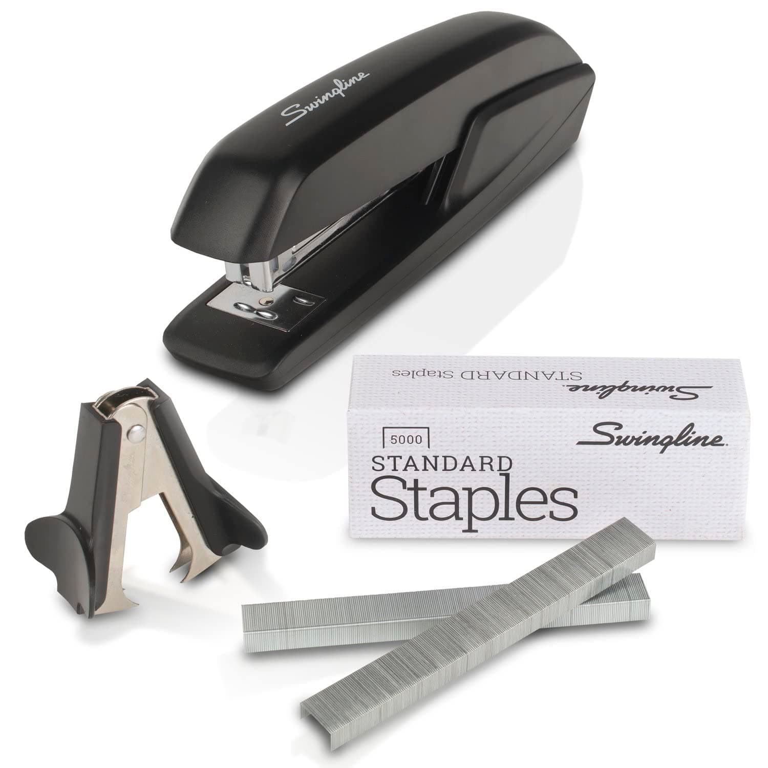 Stapler Value Pack, Heavy Duty Antimicrobial Stapler for Office Desktop or Home Office Supplies, 15 Sheet Capacity, Resists Bacteria, Includes Staples & Stapler Remover (754551)