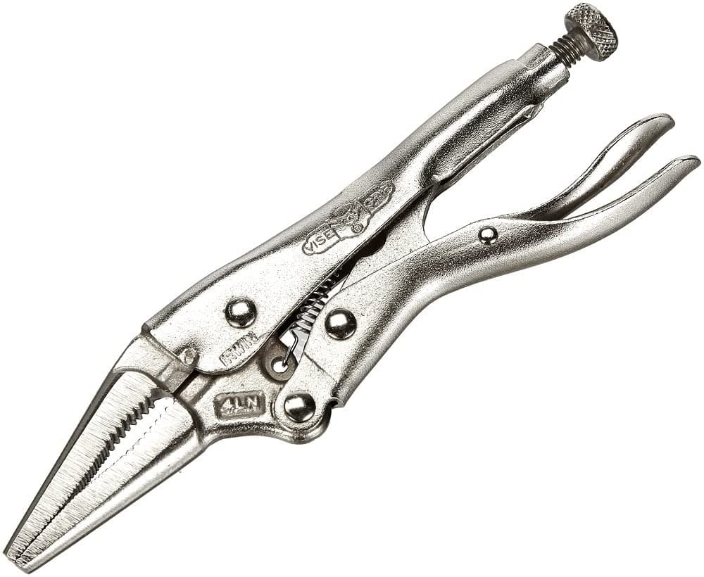 IRWIN Tools VISE-GRIP Locking Pliers, Original, Long Nose, 4-Inch (1602L3)
