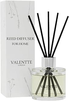 Valentte Reed Diffuser - Jasmine & Rosewood Scent | Essential Oil Aroma for Home | 100 ml