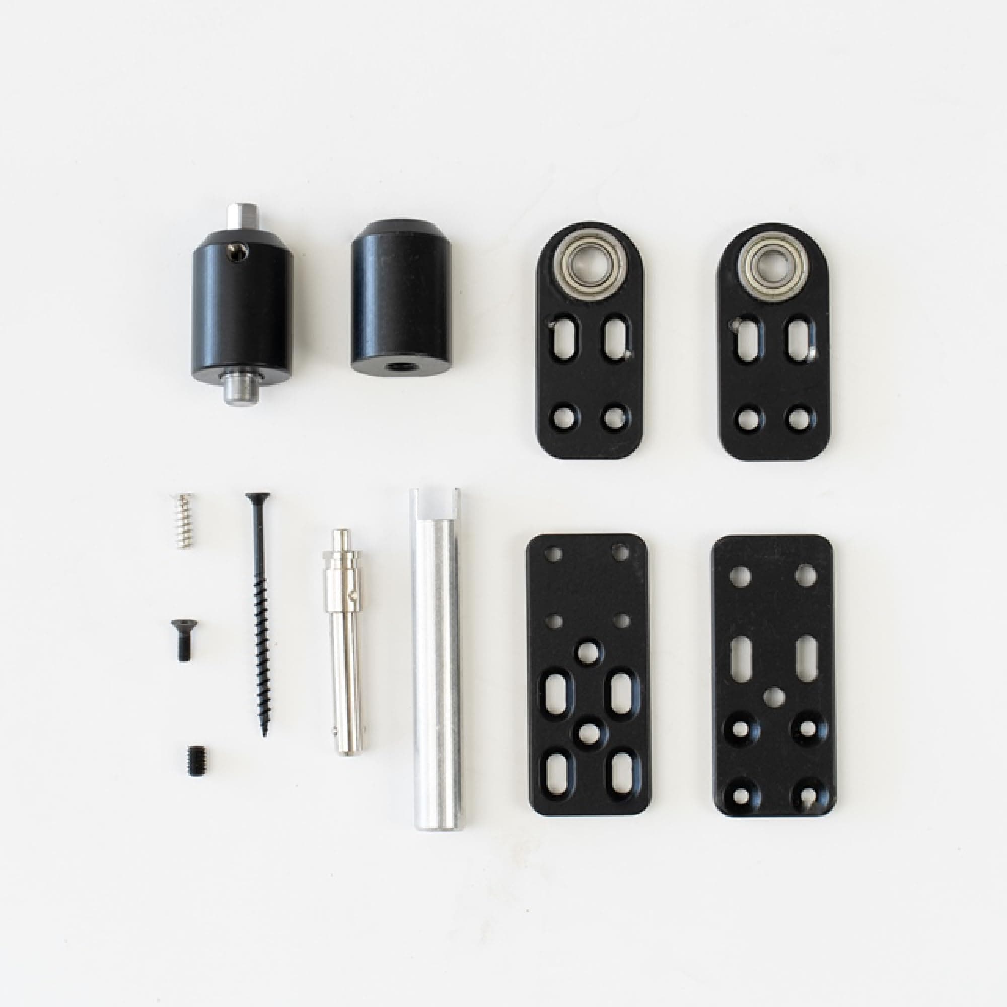 Hidden Panel Door Hardware Kit – Adjustable Hidden Door Hinges for DIY Secret Doors | Supports up to 200lbs | Powder-Coated Black Finish