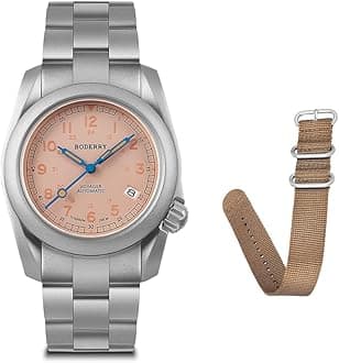 Men's Watch Titanium Automatic Field Watch 40mm Military Watch Day Date Function 100M Waterproof with Titanium Bracelet Japanese Mechanical Movement & Screw Down Crown—Voyager