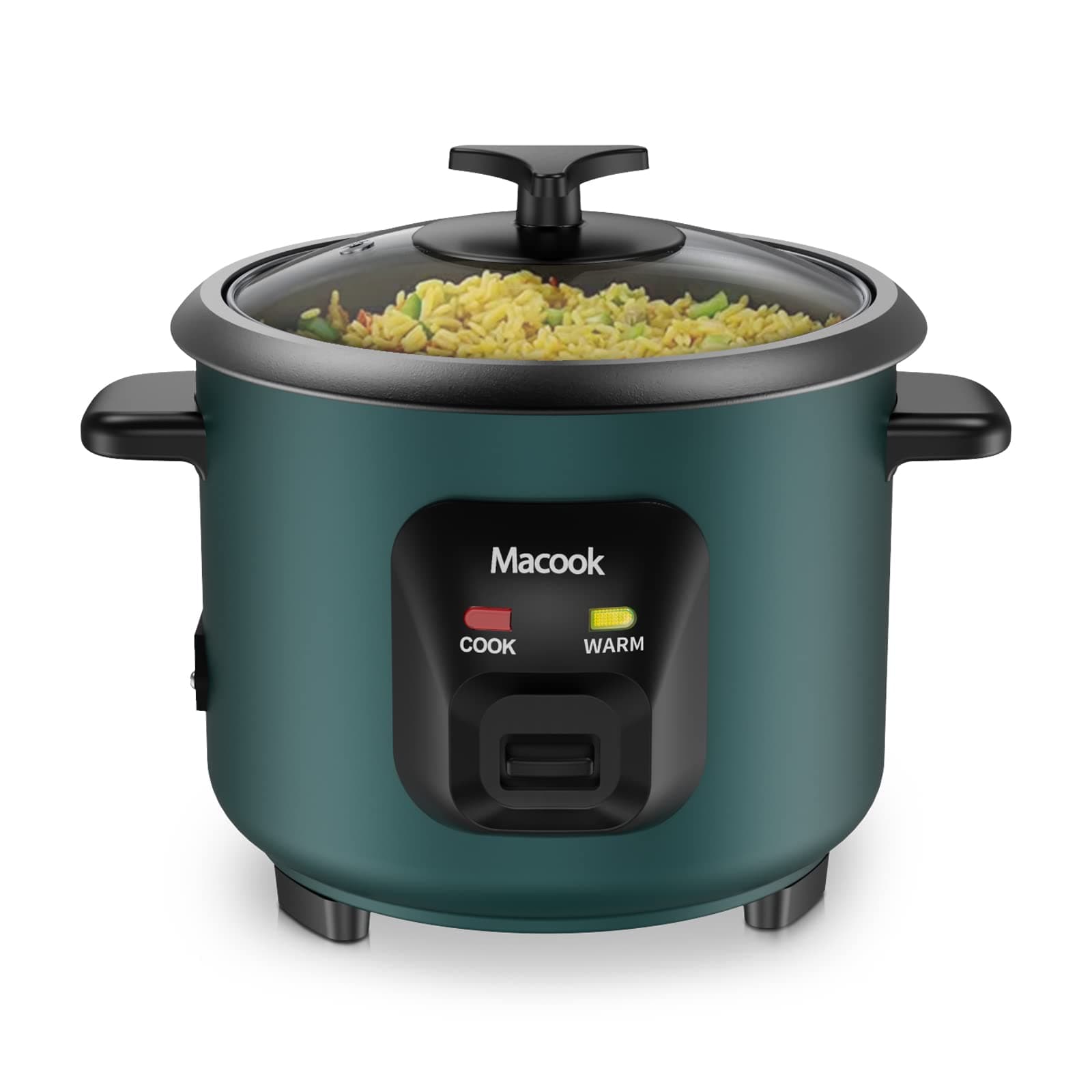Macook Mini Rice Cooker | 0.6 Liter Multi-functional Rice Cooker Small | Non-Stick Rice Pot | One-button Operation | Automatic Keep Warm | Overheat-proof Design | Suitable for Families of 1-6 People.