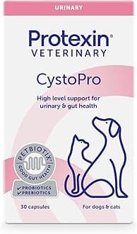 Protexin Veterinary CystoPro Capsules for Dogs and Cats, Bladder Health and Immune System Support, Meat-Free Chicken Flavour, 30 Capsules