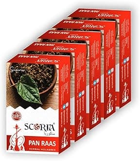 SCORIA Superior Hookah Pan Raas Flavour (Pack Of 5)
