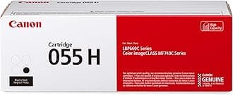 Canon Genuine 055 Black Toner Cartridge High Capacity Compatible with LBP664Cdw, MF741Cdw, MF743Cdw, MF745Cdw, MF746Cdw