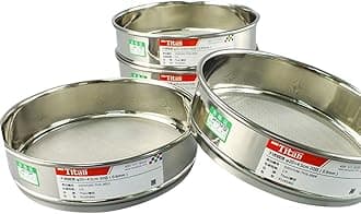 φ20×4.5cm 304 Stainless Lab Sieves Economy Test Sieve 304 Stainless Steel Wire Cloth (2800 Mesh(0.003mm))