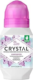 CRYSTAL BODY DEODORANT Roll-On - Unscented (2.25 fl oz)