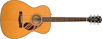 Paramount PO-220E Orchestra Acoustic Guitar, with 2-Year Warranty, Natural, with Case