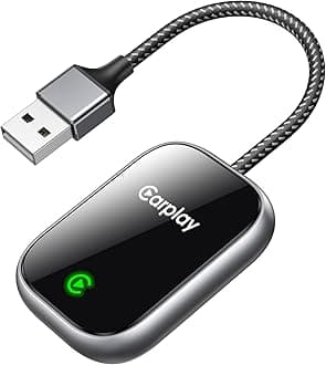 2025 Upgraded Wireless CarPlay Adapter for Apple iPhone, Converts Wired to Wireless Car Play Adapter, Auto Connect, Mini Size, Compatible with Cars from 2016 & iOS 10+