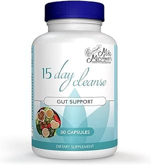 15 Day Cleanse - Gut and Colon Support - Advanced Gut Cleanse Detox for Women & Men with Senna, Cascara Sagrada & Psyllium Husk - Non-GMO - Made in USA - 30 Capsules
