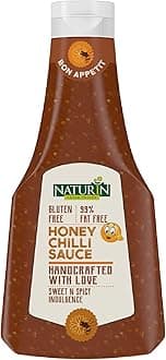 Naturin Honey Chilli Sauce | Sweet & Spicy Fusion | 100% Vegetarian & Gluten-Free | Ideal for Dips, Spreads & Stir-Fries | 400g