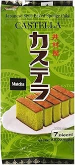 Imuraya Japanese Style Pre-Sliced Baked Sponge Pound Cake 9.8oz, 7 Pieces (Matcha)