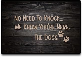 Accssoey Funny Doormat, Welcome Door Mats for Home, Dog Door Mat Floor Door Mats Outdoor Indoor Mat Rubber Non Slip Backing 16"(W) X 24"(L)