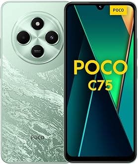 XIAOMI POCO C75 4G Green-Smartphone 8+256GB, 2.0GHz, Immersive 6.88" display, Massive 5160mAh battery, Clear 50MP AI dual camera, Powerful octa-core processor (UK Version + 2 Years Warranty)