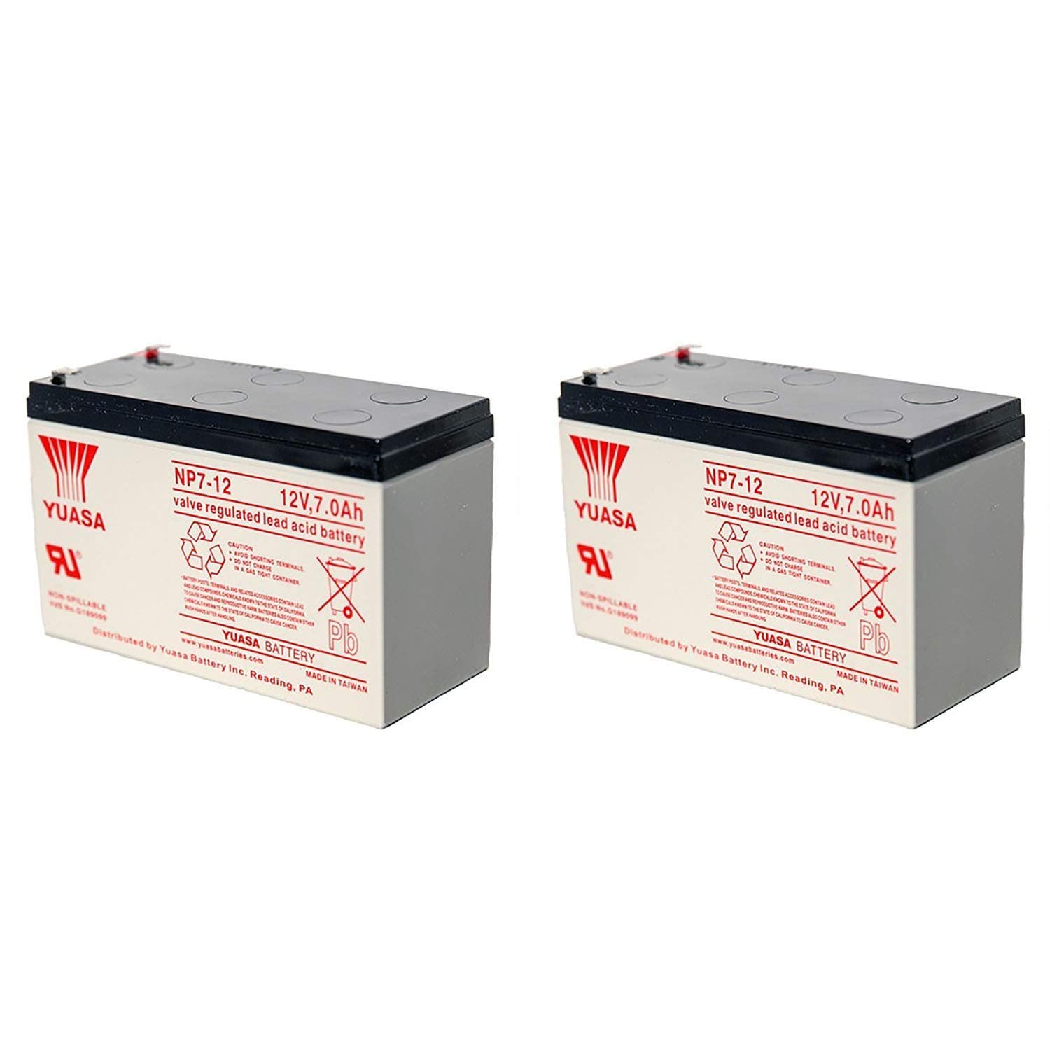 NP7-12 12V 7AH Battery (2 Pack)