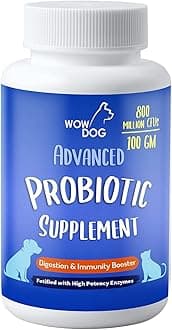 WOW DOG Digestion Supplement & Immunity Booster with Probiotic + Prebiotics Enzymes for Dogs and Cats 100 GM- Helps Relieves Diarrhea and Constipation, Reduce Gas, Helps Gut Health