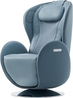 Nouhaus Luna Heated Massage Chair,Full Body Massaging Zero-Gravity Leisure Recliner with Low-Noise 3D Massage and Dual Sound Systems Modern Massage Chairs (Aqua Blue)