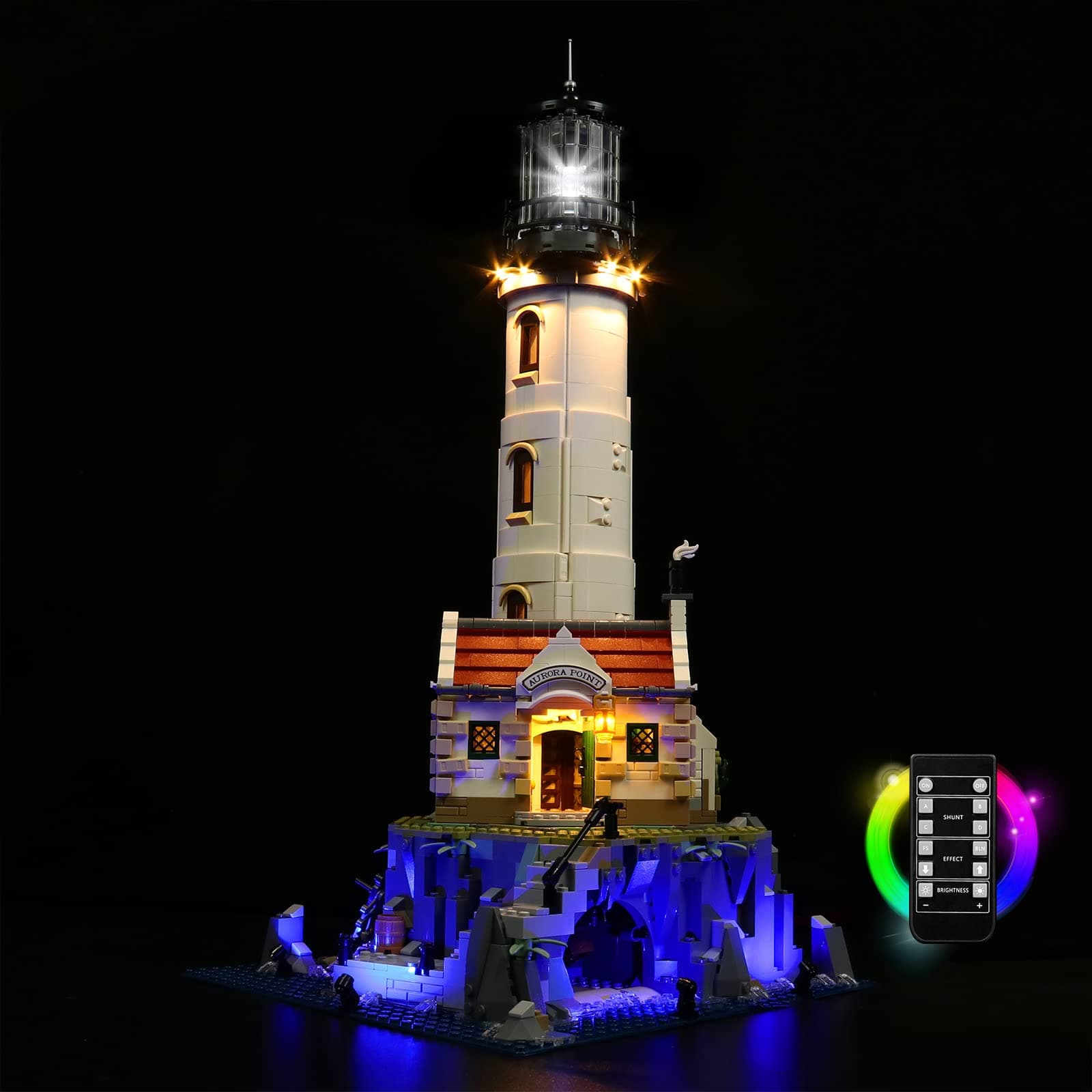 BrickBlingLED Light Compatible with Lego Motorized Lighthouse, Lighting Kit Compatible with Lego 21335- Remote Control Version (Not Included The Model)