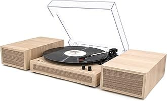 Turntable for vinyl with speakers